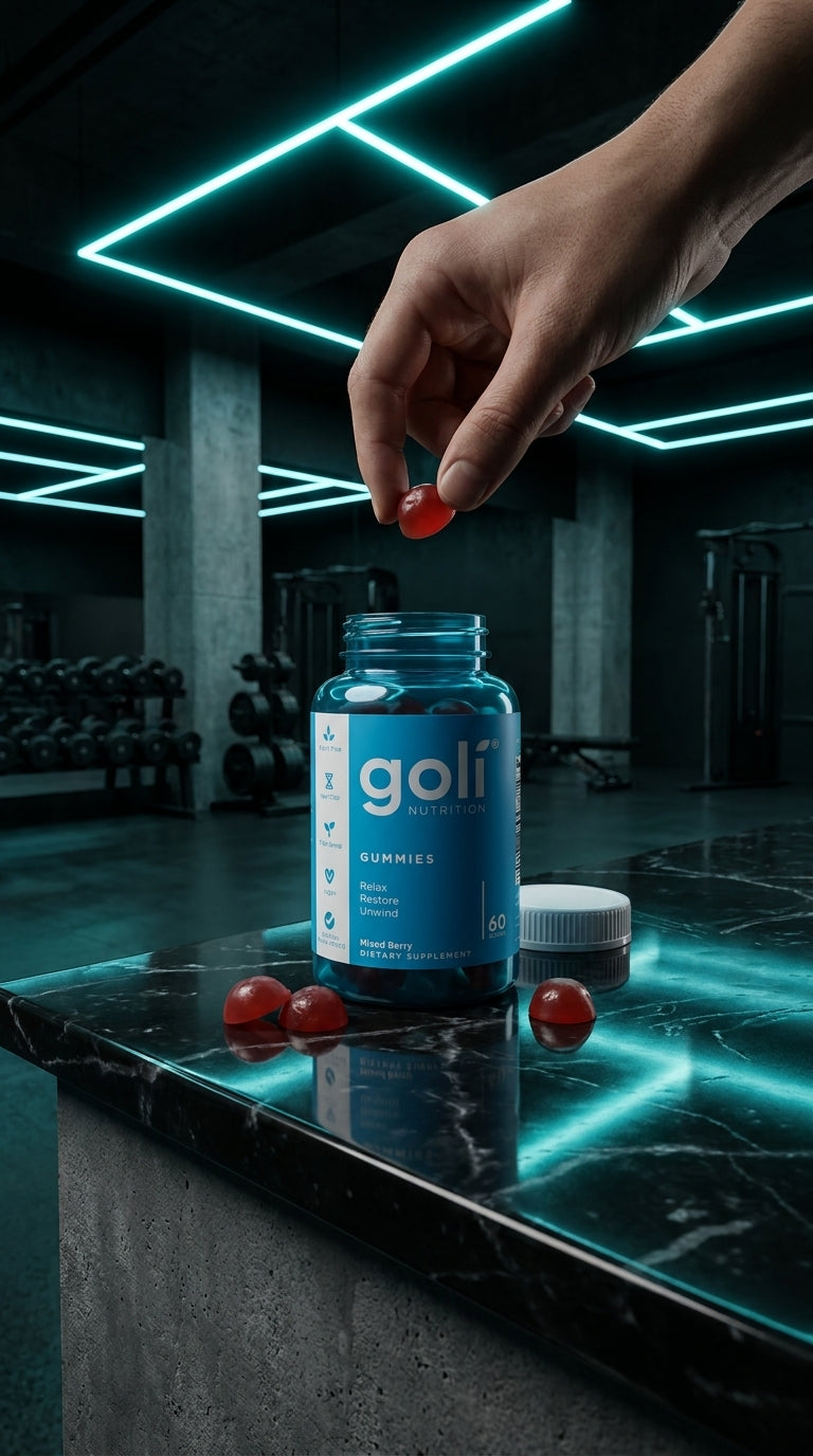 Goli Ashwagandha - foto premium en gym