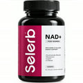 Frasco de NAD+ for Women de Selerb: 90 cápsulas, 1000 mg por porción, con nicotinamida ribosósido, resveratrol, coenzima Q10 y D-ribosa.